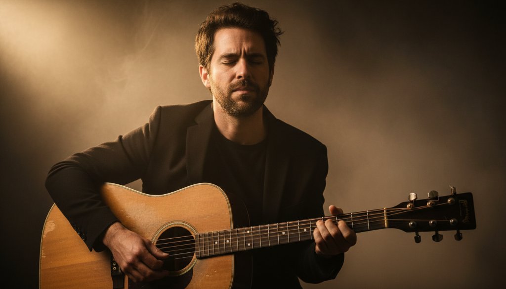 An epic moment captured in exceptional studio photography Creswick VIC, featuring a young couple laughing genuinely, bathed in dramatic, soft light against a minimalist dark backdrop, showcasing their emotional connection with professional color grading.