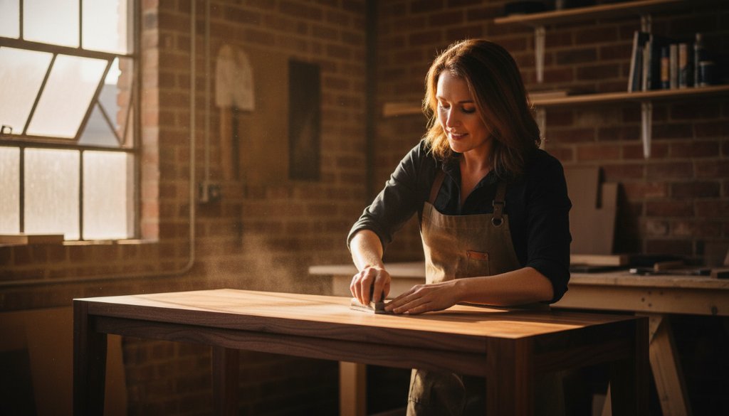 Dynamic wide shot showcasing expert commercial photography Scoresby Victoria for small businesses, featuring a skilled photographer capturing a vibrant product on a modern factory floor in Scoresby, with dramatic lighting highlighting the precision and innovation.