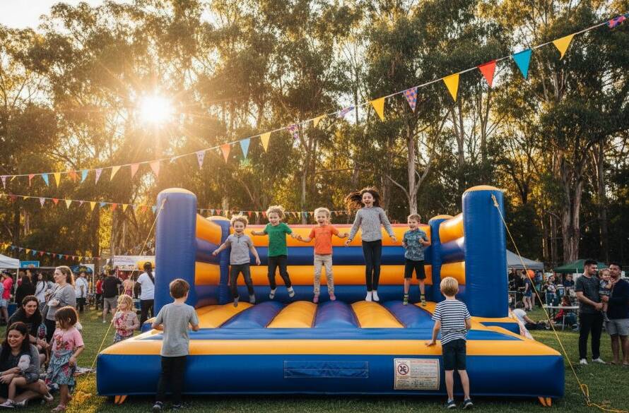 A vibrant, wide-angle shot of a joyous community festival in Croydon North, capturing hundreds of smiling faces, children laughing, and colorful decorations under dramatic golden hour lighting, embodying the essence of expert event photography Croydon North local celebrations.