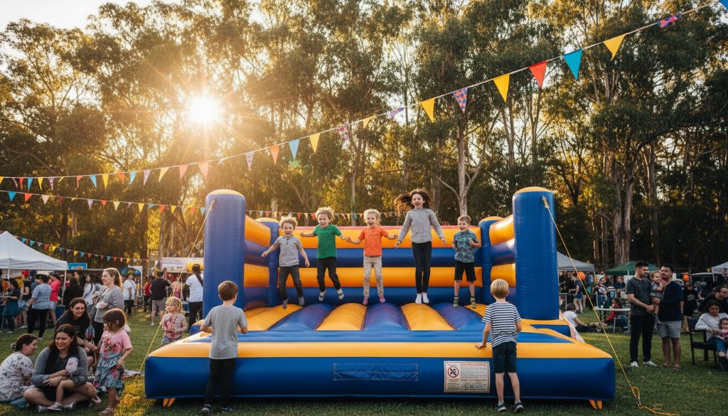 A vibrant, wide-angle shot of a joyous community festival in Croydon North, capturing hundreds of smiling faces, children laughing, and colorful decorations under dramatic golden hour lighting, embodying the essence of expert event photography Croydon North local celebrations.