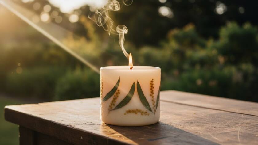 A dynamic, high-angle shot showcasing a perfectly lit artisan-crafted ceramic mug, suspended in a minimalist Frankston North studio, catching a dramatic ray of golden hour sunlight, highlighting its intricate details. This stunning image exemplifies professional Frankston North product photography solutions, capturing an 'epic moment' of visual elegance.