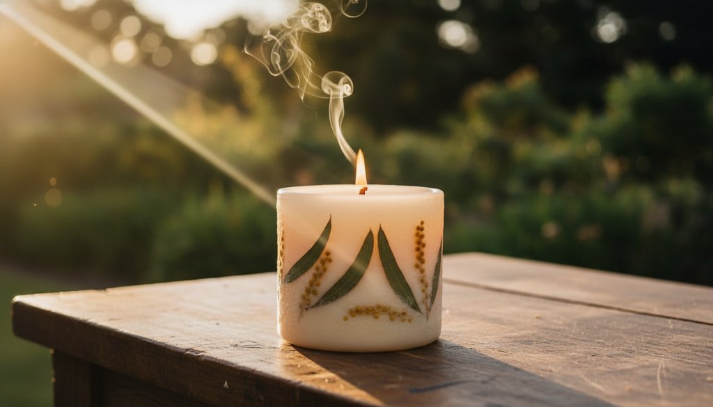 A dynamic, high-angle shot showcasing a perfectly lit artisan-crafted ceramic mug, suspended in a minimalist Frankston North studio, catching a dramatic ray of golden hour sunlight, highlighting its intricate details. This stunning image exemplifies professional Frankston North product photography solutions, capturing an 'epic moment' of visual elegance.