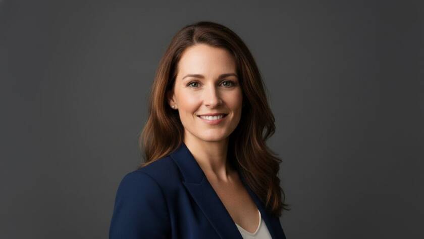 A powerfully posed subject captured with dramatic lighting in a professional studio, showcasing Frankston studio photography for striking portraiture by a skilled photographer.