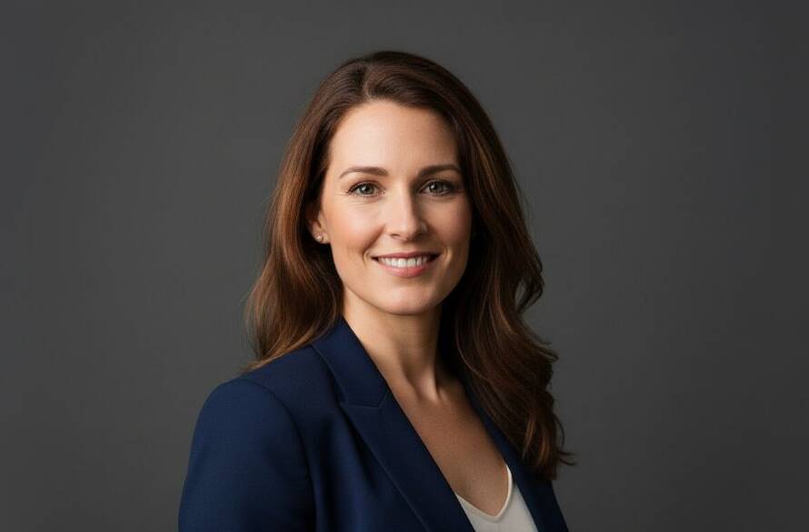 A powerfully posed subject captured with dramatic lighting in a professional studio, showcasing Frankston studio photography for striking portraiture by a skilled photographer.