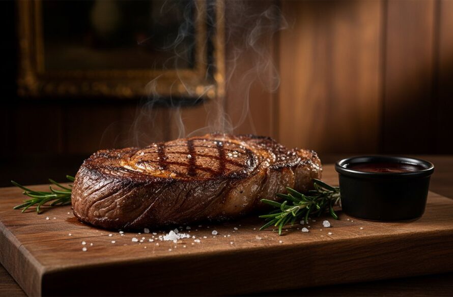 An epic moment of a perfectly styled, steaming gourmet dish from a Hamilton, Victoria restaurant, showcasing the Hamilton Victoria regional food photography secrets with dramatic chiaroscuro lighting and intricate garnishes, ready for a culinary magazine cover.