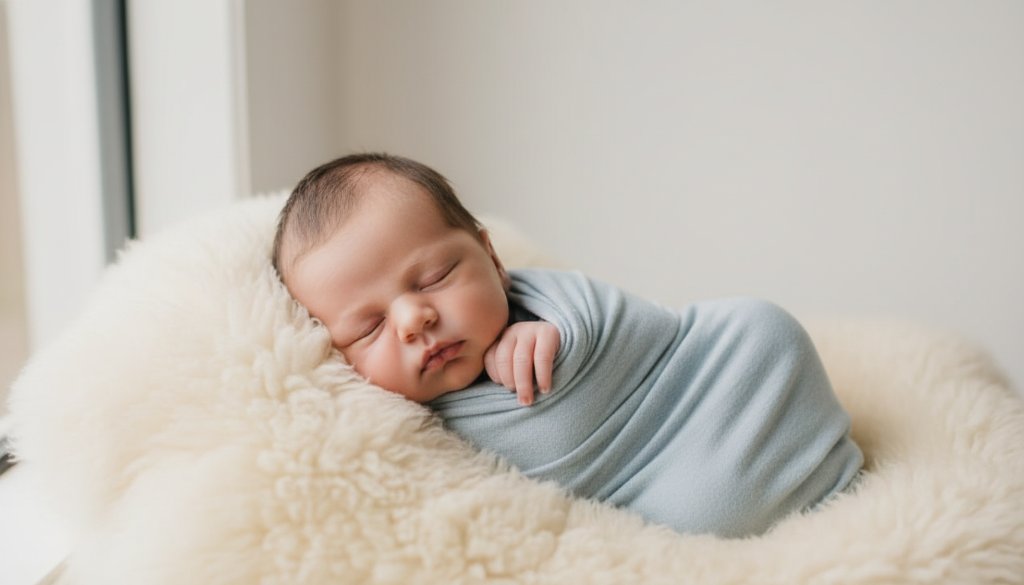 A serene, artistic close-up of a newborn's tiny feet nestled gently in soft fabric, bathed in warm, ethereal light, epitomising heartfelt Chadstone newborn photography capturing tiny local treasures, with a dramatic, professional colour-graded finish.