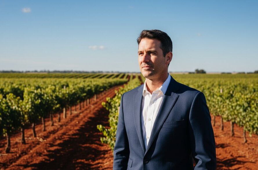 Dramatic and inspiring corporate headshot capturing a successful professional woman smiling confidently in Heathcote Victoria, showcasing Heathcote Victoria corporate headshots that stand out, with soft, golden hour lighting filtering through old gum trees in the background, exuding an epic moment of achievement and expertise.