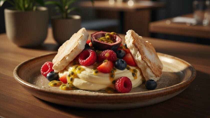 A vibrant, professionally styled shot of a gourmet dish featuring fresh local Victorian produce, dramatically lit against a rustic Heatherdale setting, captured for Heatherdale food photography showcasing local Victorian produce.