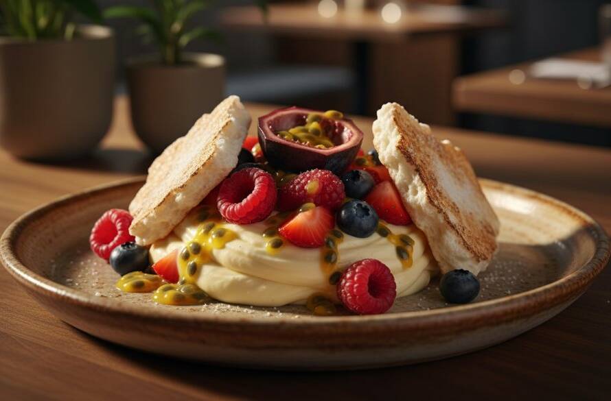 A vibrant, professionally styled shot of a gourmet dish featuring fresh local Victorian produce, dramatically lit against a rustic Heatherdale setting, captured for Heatherdale food photography showcasing local Victorian produce.