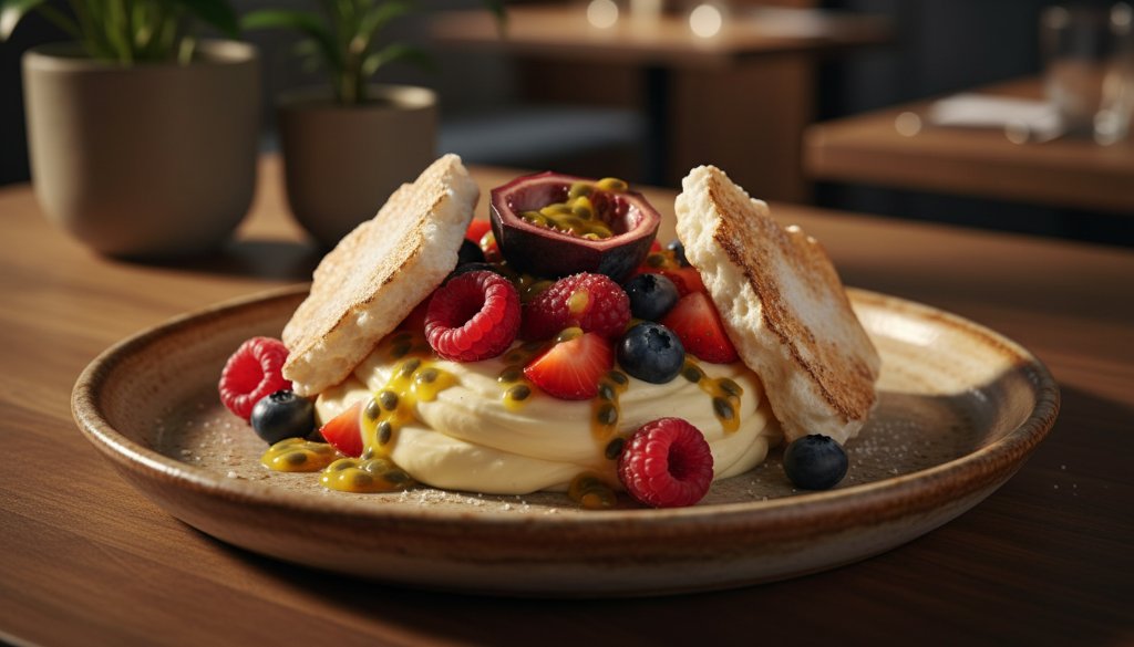 A vibrant, professionally styled shot of a gourmet dish featuring fresh local Victorian produce, dramatically lit against a rustic Heatherdale setting, captured for Heatherdale food photography showcasing local Victorian produce.
