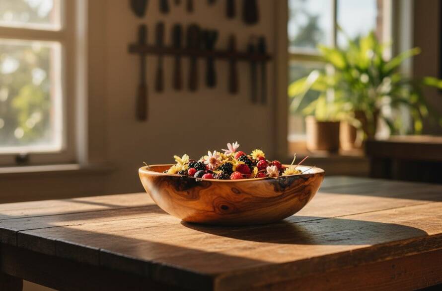 Dramatic close-up photograph of a handcrafted ceramic vase with intricate patterns, expertly lit to highlight its texture, set against a softly blurred background hinting at Heathmont's leafy surrounds, showcasing professional product photography for artisan goods.