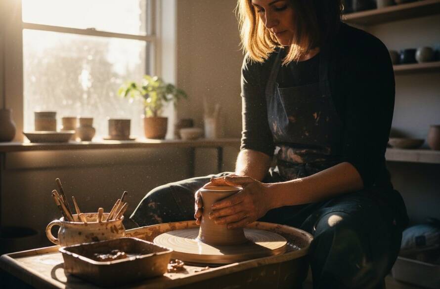 A dynamic, high-angle shot capturing a chef passionately plating a dish in a modern Huntingdale cafe kitchen, demonstrating Huntingdale Victoria authentic editorial photography. The chef is in mid-action, focused, with dramatic backlighting highlighting steam and the dish's intricate details, conveying an epic moment of culinary creation.