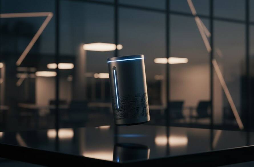 Dynamic hero shot for impactful advertising photography Scoresby businesses, featuring a perfectly lit product being elevated dramatically in a modern studio environment, showcasing its sleek design with a cinematic feel.