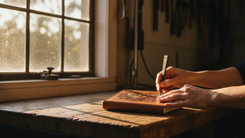 Dramatic studio shot of handcrafted Junction Village bespoke product photography featuring a locally made ceramic vase bathed in soft, ethereal light, highlighting its intricate details against a blurred natural backdrop, evoking a sense of heritage and artistry.