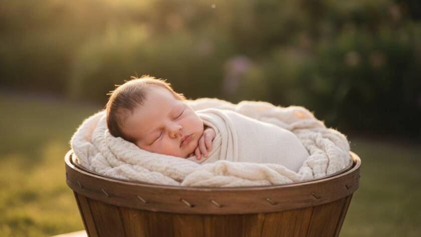 A beautifully composed photograph of a baby's tiny hand grasping a parent's finger, bathed in soft, ethereal light, symbolising Kealba Victoria baby photography capturing milestones and the precious bond, shot with shallow depth of field for an intimate, professional feel.