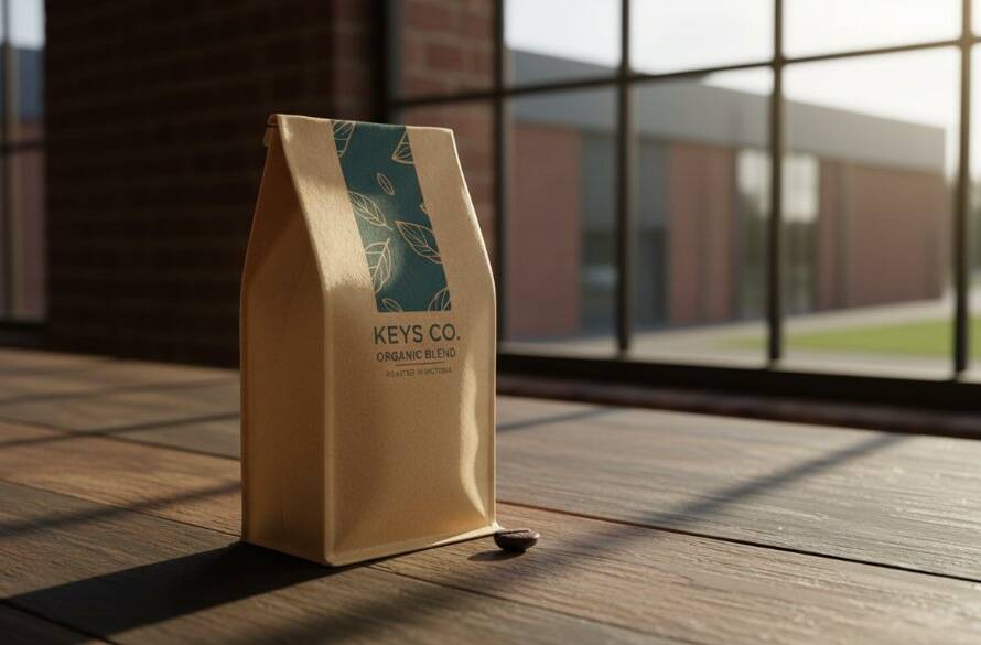 Dramatic studio shot of a perfectly lit artisanal product, showcasing intricate details against a blurred Keysborough industrial backdrop at sunset, encapsulating the essence of Keysborough commercial product photography local businesses with a dynamic, epic moment feel.