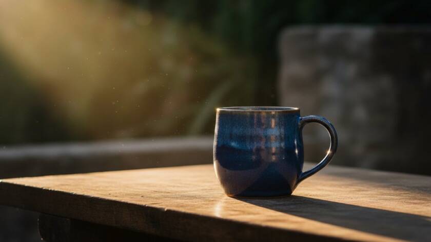 A beautifully composed studio shot showcasing intricate handcrafted ceramics with dramatic lighting, highlighting the unique textures, representing Kings Park VIC artisan product photography solutions by Image by SD.