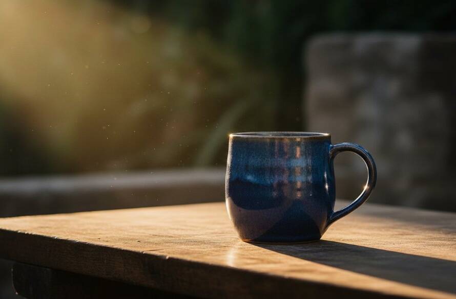 A beautifully composed studio shot showcasing intricate handcrafted ceramics with dramatic lighting, highlighting the unique textures, representing Kings Park VIC artisan product photography solutions by Image by SD.