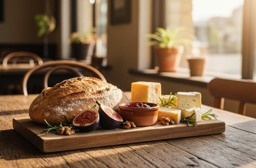 Close-up of a meticulously styled platter of colourful, fresh, gourmet produce from a local Seymour artisan cafe, bathed in dramatic natural light, captured with expert local Seymour artisan food photography, showcasing the vibrant textures and inviting aromas, ready for a culinary feature.