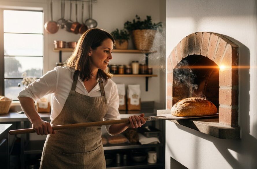 A wide-angle, cinematic shot capturing an 'epic moment' of vibrant Lucas Victoria commercial photography for local business growth, featuring a local artisan passionately crafting a unique product in a modern workshop bathed in warm, natural light, highlighting dedication and quality.