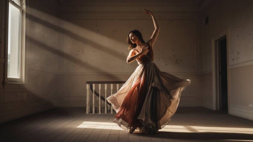 An ethereal Maidstone Victoria bespoke fine art portrait photography experience, capturing a subject in dramatic light within a historic Maidstone building, highlighting intricate textures and profound emotion.