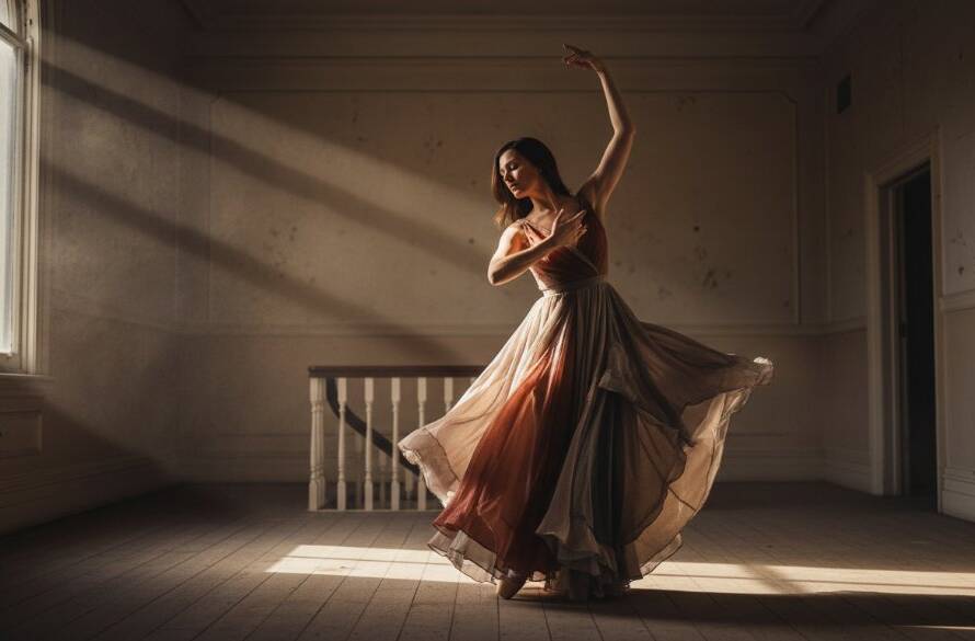 An ethereal Maidstone Victoria bespoke fine art portrait photography experience, capturing a subject in dramatic light within a historic Maidstone building, highlighting intricate textures and profound emotion.