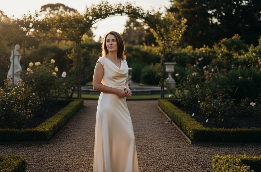 A poignant and dramatic Malvern Victoria bespoke fine art portrait photography image featuring a thoughtful individual amidst the elegant gardens of Malvern, bathed in soft, ethereal light, showcasing professional artistic capture.