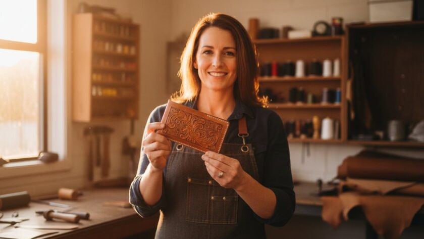 Dynamic, high-angle shot showcasing Moe Victoria commercial product photography in action, featuring a vibrant local product against the backdrop of Moe's bustling main street at golden hour, with dramatic rim lighting.
