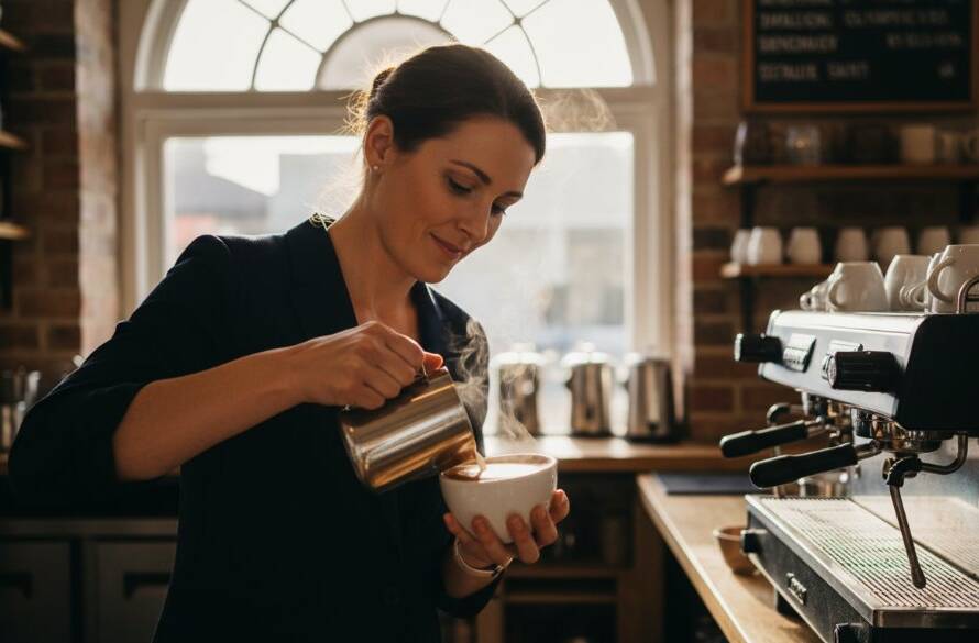A Mont Albert bespoke brand photography for small businesses session, capturing a local artisan passionately crafting pottery in a sun-drenched Mont Albert studio, surrounded by their unique creations, with dramatic side lighting highlighting the texture and detail of their work.