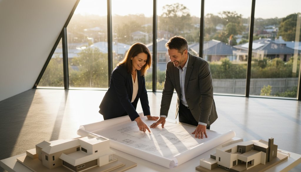 Dynamic wide shot capturing a local Mont Albert North entrepreneur engaging with a client in a modern, light-filled cafe, showcasing authentic connection through Mont Albert North branding photography. The scene is bathed in warm, golden hour light, with crisp details highlighting their brand identity and professionalism, creating an epic moment of business interaction.