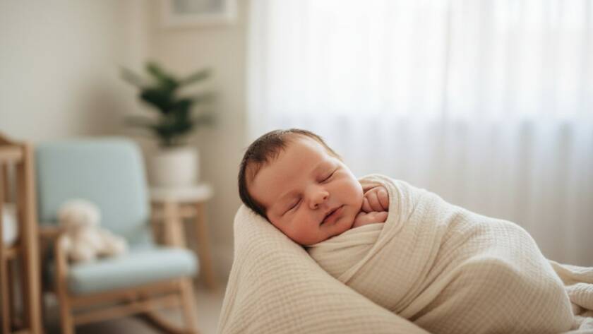 An emotionally captivating close-up photograph of a newborn baby's tiny hand gently clutching an adult's finger, bathed in soft, warm morning light filtering through sheer curtains in a cozy Gardenvale home, symbolizing the tender bond and the truly memorable moments of early parenthood. The image is professionally color-graded with a dreamy, ethereal quality, showcasing the delicate details of the baby's skin and the profound connection.
