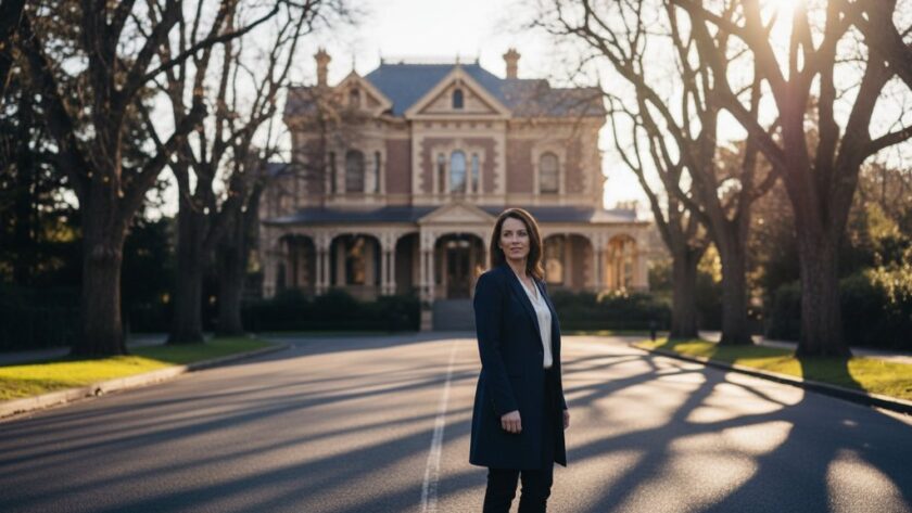 A dramatic and artfully composed fine art photograph showcasing a subject amidst the historic architecture of Newtown, Victoria, capturing the essence of Newtown Victoria fine art photography heritage beauty with dramatic lighting and professional colour grading.
