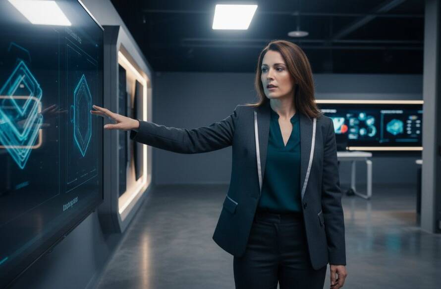 An epic moment captured through optimised studio photography Dandenong South brands can use: a dynamic shot of a determined, stylish entrepreneur in a modern Dandenong South studio, bathed in dramatic, cinematic lighting, showcasing confidence and innovation with sleek professional colour grading.