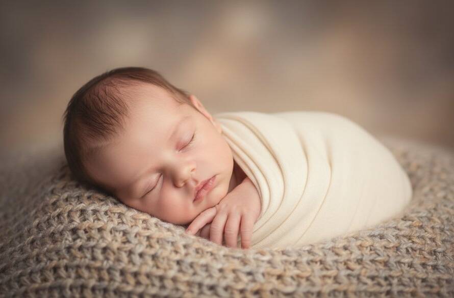A heartwarming and dramatic close-up of a newborn baby's tiny hands gently curled around a parent's finger, bathed in soft, ethereal natural light, capturing a Pakenham Victoria timeless newborn photography portraits moment. The focus is on the delicate details and emotional connection, set against a softly blurred, warm-toned backdrop, evoking a sense of pure love and serenity.