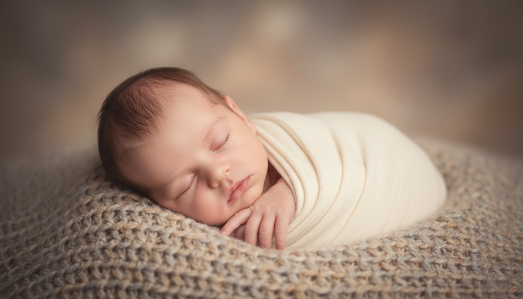 A heartwarming and dramatic close-up of a newborn baby's tiny hands gently curled around a parent's finger, bathed in soft, ethereal natural light, capturing a Pakenham Victoria timeless newborn photography portraits moment. The focus is on the delicate details and emotional connection, set against a softly blurred, warm-toned backdrop, evoking a sense of pure love and serenity.