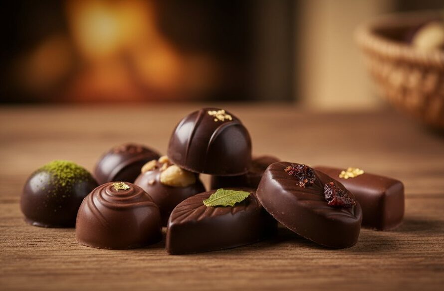 A dramatically lit, close-up shot of a gourmet artisanal cheese wheel, adorned with fresh native Australian bush botanicals, set against a blurred rustic Dennington farm background at golden hour, highlighting the intricate textures with a shallow depth of field, capturing the essence of premium product photography Dennington Victoria.