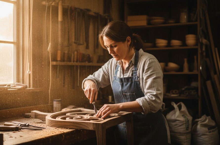 An epic, dynamically composed photograph showcasing Professional Commercial Photography Wallan Businesses, featuring a local artisanal baker proudly presenting a freshly baked, perfectly golden sourdough loaf in their rustic Wallan bakery, lit by dramatic, warm window light, conveying quality and passion.