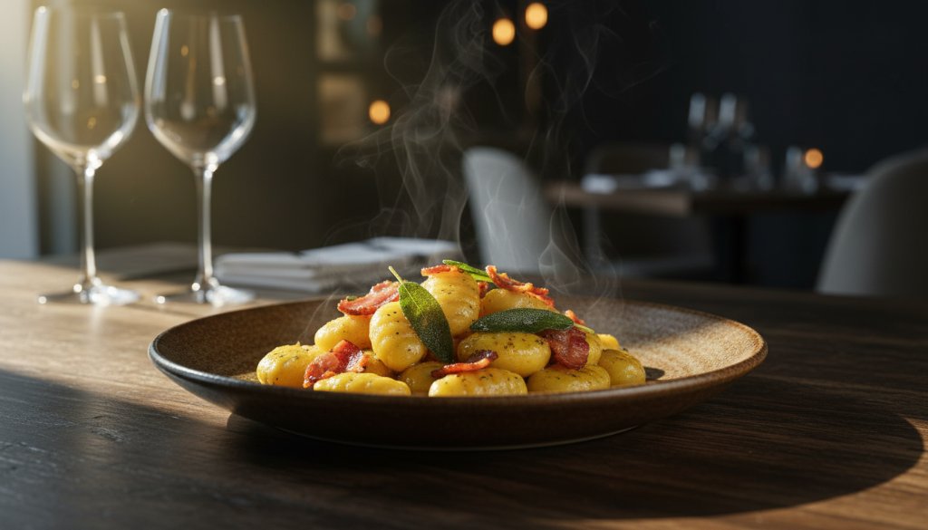 A dramatically lit, close-up shot of a perfectly plated gourmet dish, likely from a Mulgrave eatery, showcasing vibrant colours and exquisite textures, captured with professional food photography Mulgrave for vibrant local menus, creating an epic moment of culinary artistry.