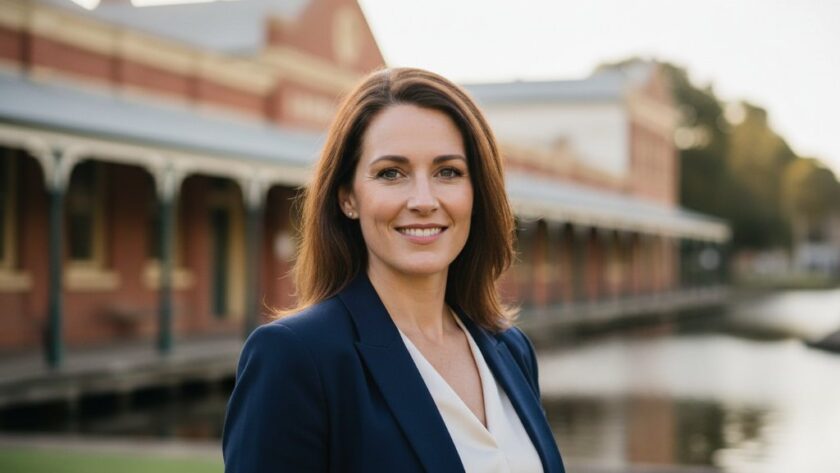 A confident local business leader in Sale, Victoria, captured in an epic, dramatic professional headshot, conveying trust and authority, ideal for Professional Headshots Sale Victoria for Local Business Leaders.