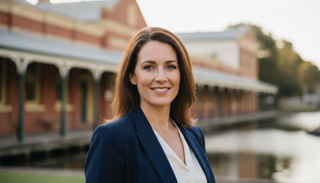 A confident local business leader in Sale, Victoria, captured in an epic, dramatic professional headshot, conveying trust and authority, ideal for Professional Headshots Sale Victoria for Local Business Leaders.