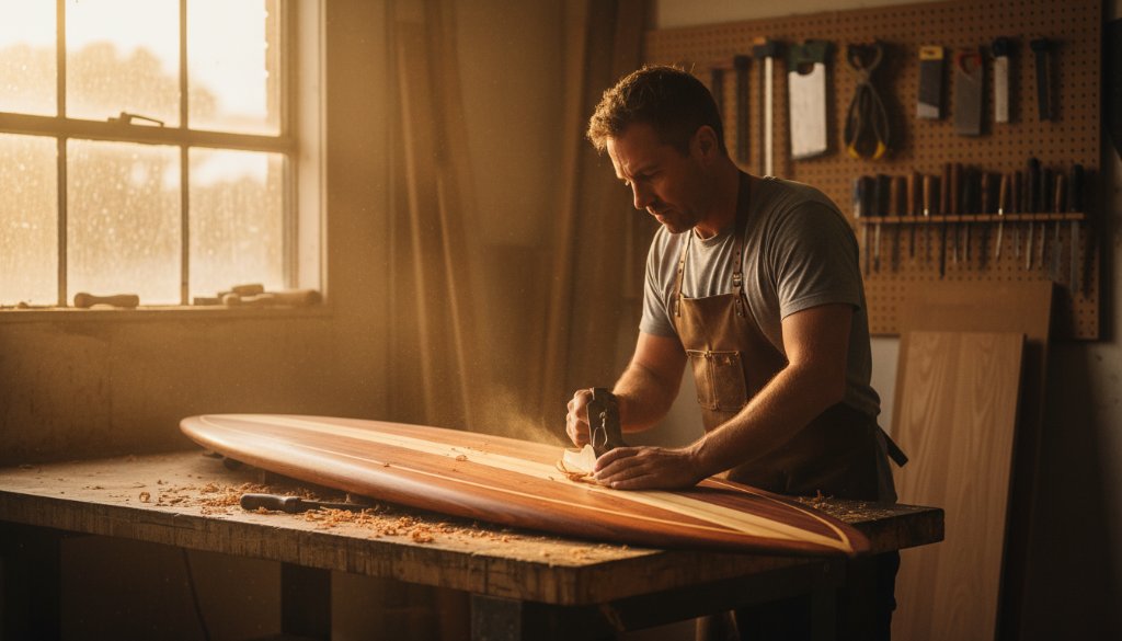 A vibrant, professionally lit shot of a barista expertly crafting a coffee in a modern Knoxfield cafe, embodying professional Knoxfield commercial photography for brand storytelling, with blurred customers in the background creating a dynamic, authentic business scene.
