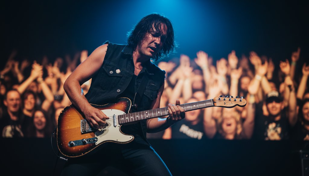 Professional live music photography Hughesdale capturing a lead singer mid-performance, bathed in dramatic stage lights, expressing pure passion at a local Hughesdale venue.