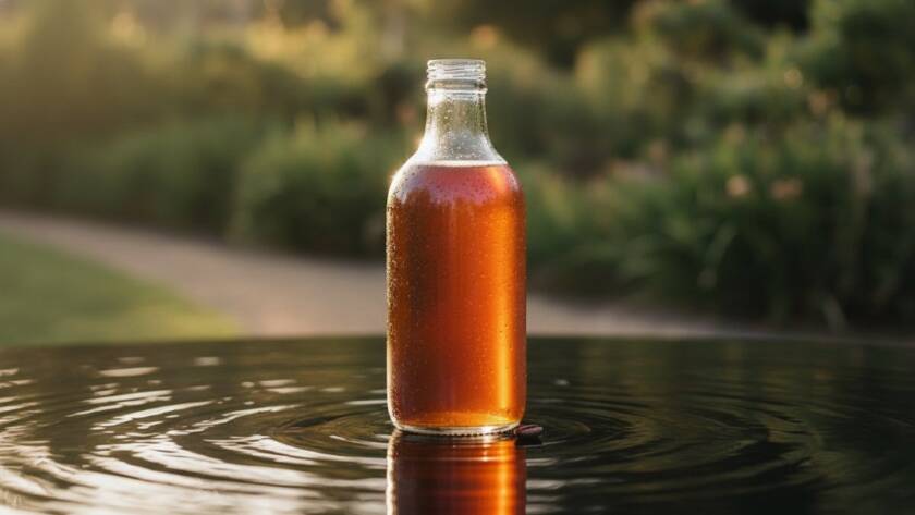 Dynamic studio shot showcasing a luxury skincare product with dramatic backlighting and fine water droplets, highlighting 'Professional Product Photography Balwyn North Small Businesses' excellence, captured with cinematic flair.