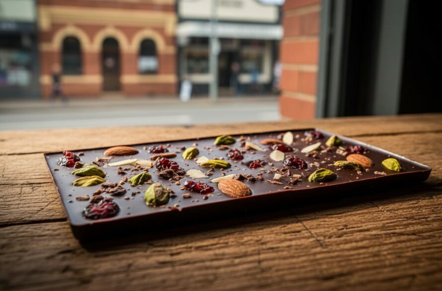 Dramatic, low-angle shot of a meticulously arranged artisan coffee bean product display, highlighted by a single beam of golden sunlight streaming into a rustic East Geelong cafe, showcasing professional product photography for East Geelong local businesses with expert flair.