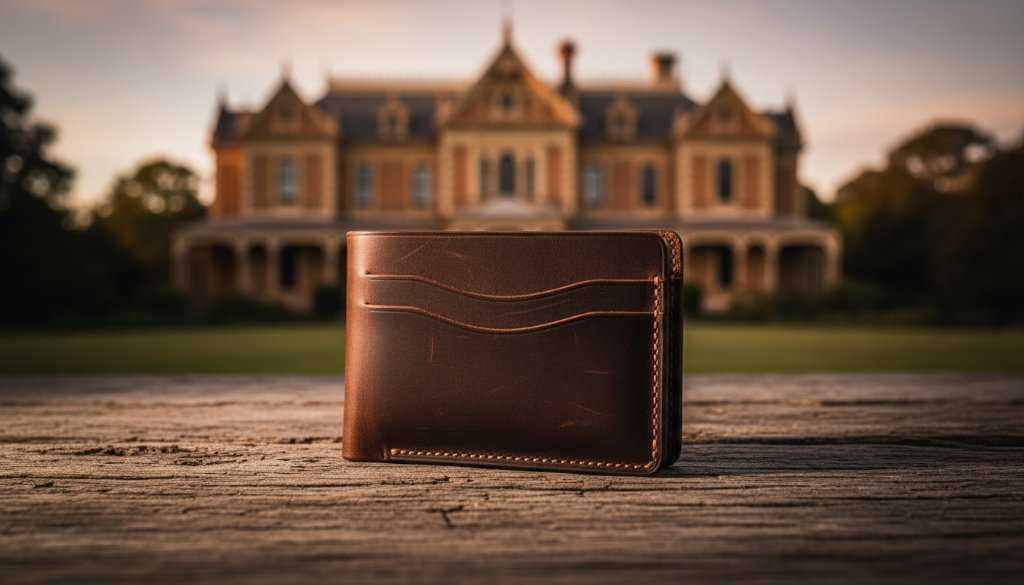 A dynamic, high-angle shot showcasing a handcrafted ceramic coffee mug, steam rising gently, artfully arranged on a rustic wooden table with a blurred background of Werribee Open Range Zoo's savannah exhibit, demonstrating professional product photography services Werribee.