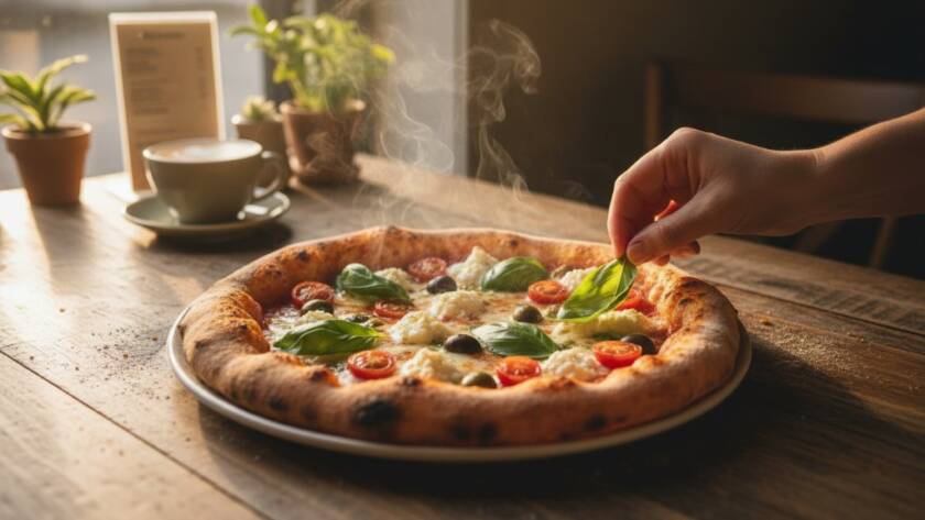 Dramatic overhead shot showcasing a beautifully plated brunch spread at a sun-drenched cafe in Ringwood East, expertly captured for Ringwood East cafe menu photography for local businesses, with golden light highlighting fresh ingredients.
