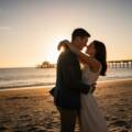 Romantic Frankston beach pre-wedding photoshoot magic