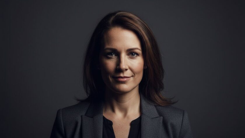A dramatic and emotionally charged 'epic moment' photograph showcasing professional Sale Victoria bespoke studio portrait photography, featuring a subject looking intensely into the camera with dynamic lighting and rich colours, hinting at a powerful personal narrative.
