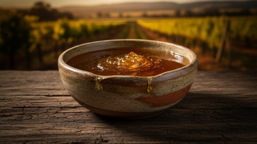 Dramatic, professionally lit photograph of handcrafted artisan olive oil bottles from Stawell, gleaming under cinematic studio lights, showcasing the unique textures and labels against a rustic, dark timber background, embodying Stawell artisan product photography to boost local brand appeal.
