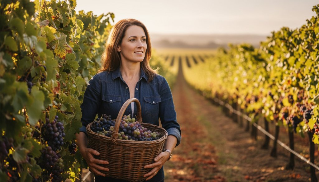 An epic moment of Swan Hill Victoria editorial photography storytelling, featuring a local artisanal baker proudly presenting a freshly baked sourdough loaf inside a rustic, sun-drenched bakery, with dramatic golden hour light highlighting the steam and texture of the bread, captured with a shallow depth of field, evoking warmth and authenticity.